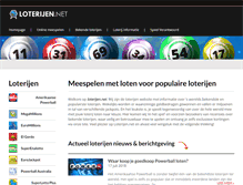 Tablet Screenshot of loterijen.net